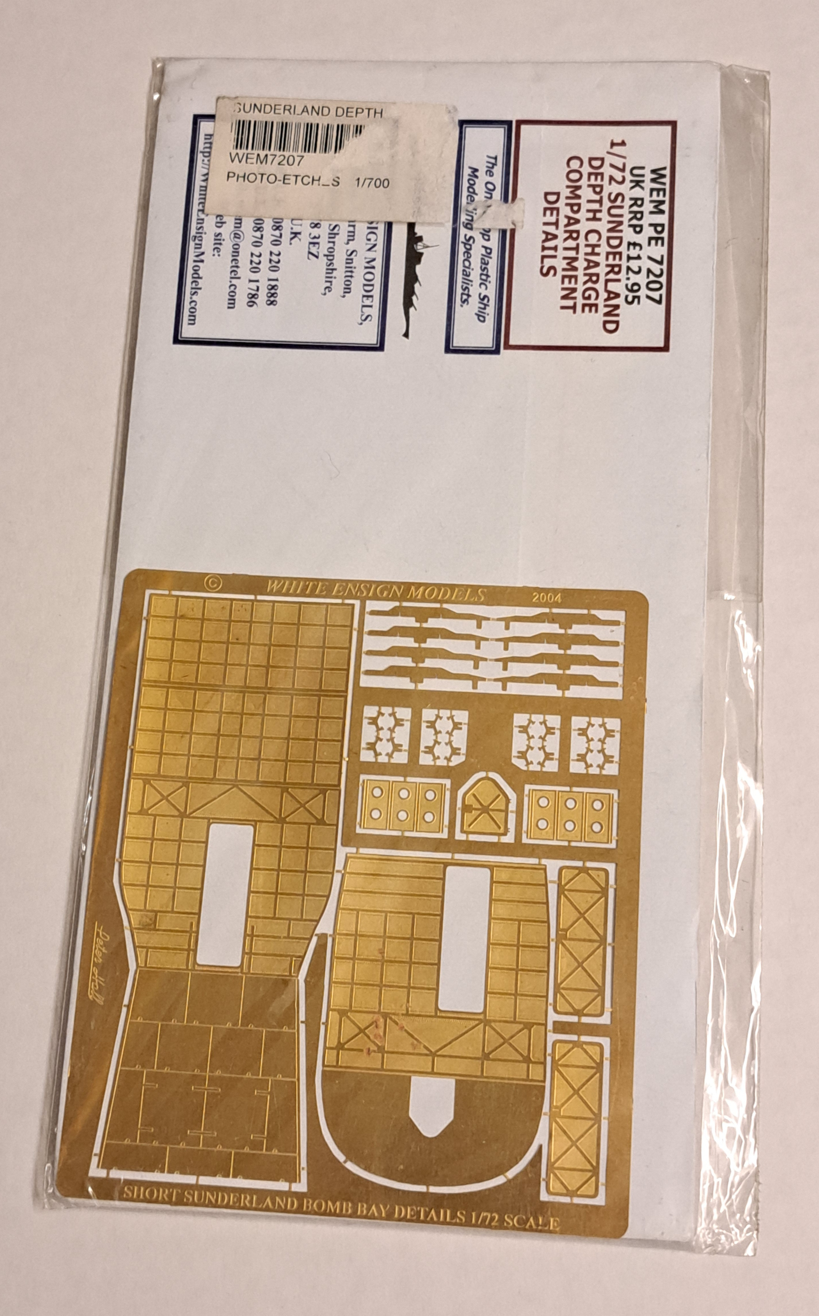 Sunderland depth charge handling compartment details (Airfix)