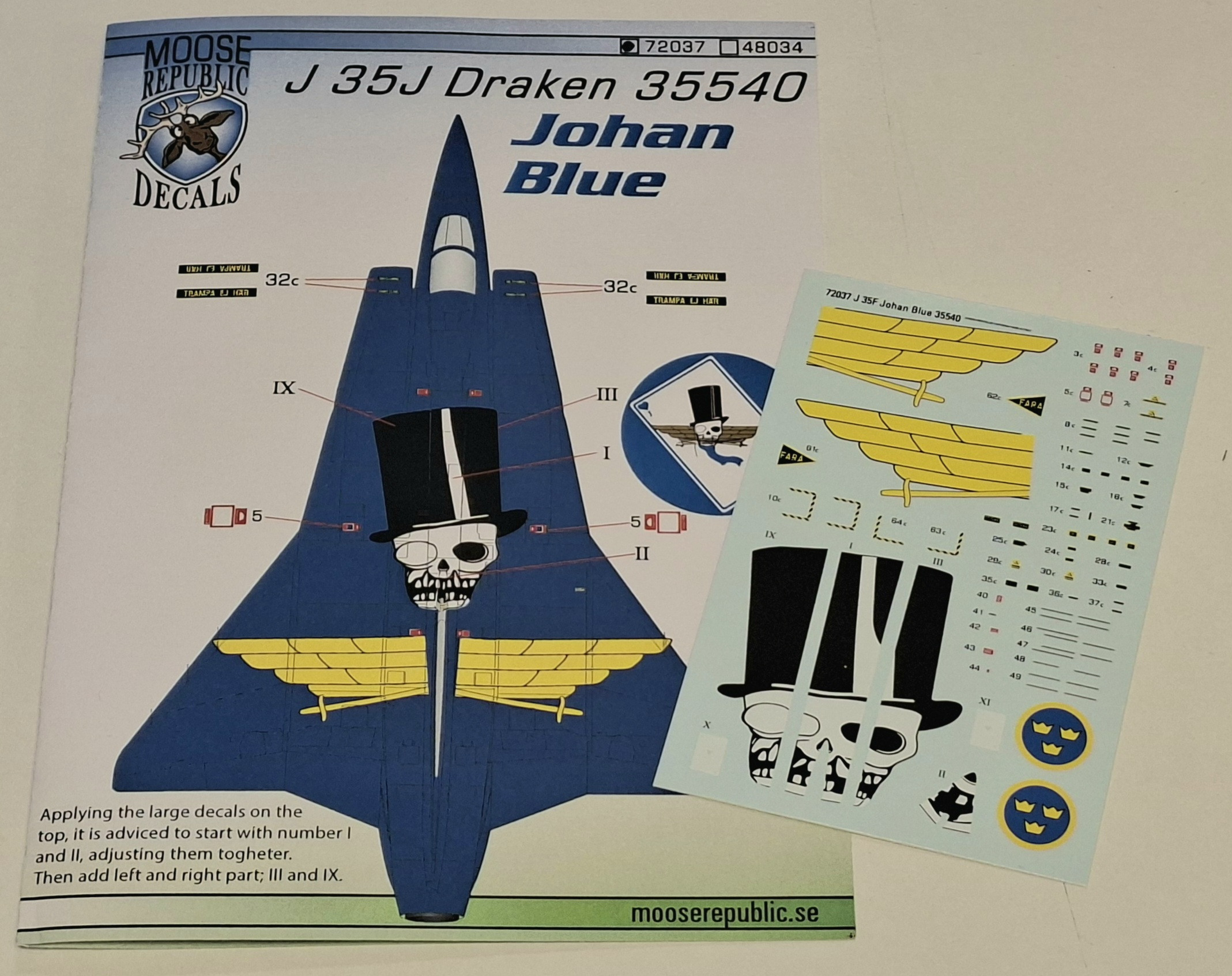 SAAB J35F Draken, Johan Blå 35540