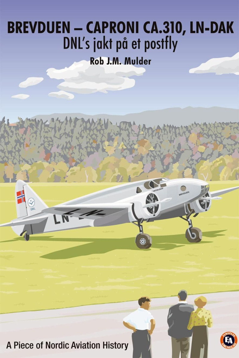 Brevduen - Caproni Ca.310, LN-DAK DNLs jakt på et postfly