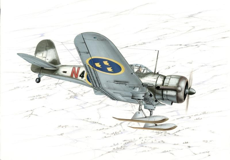 B5 Swedish Dive Bomber Northrop RE-RELEASE