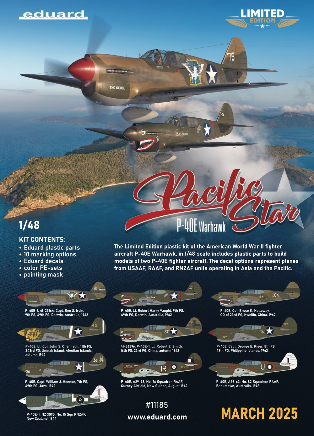 P-40E Warhawk Pacific Star DUAL COMBO