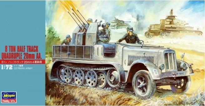 SdKfz. 7/1 8 ton halftrack quadruple 20mm AA