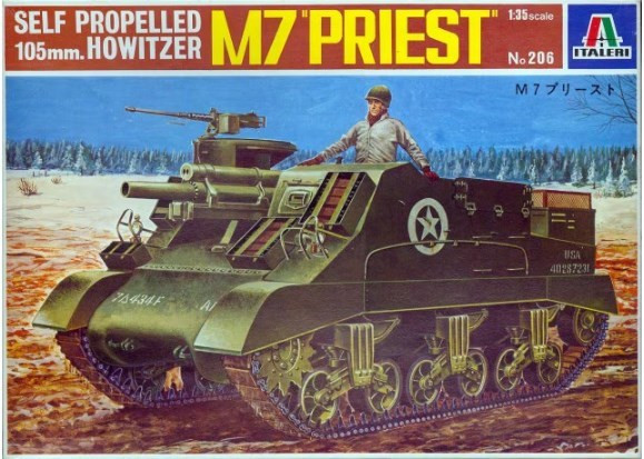M7 Priest:Self Propelled 105mm Howitzer 