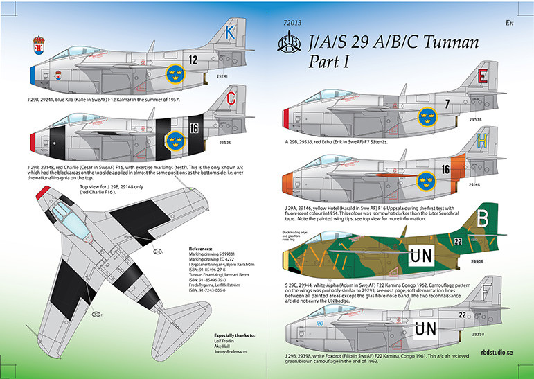 SAAB 29A/B/C Tunnan part 1