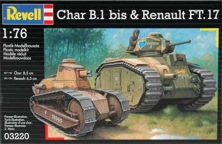 Char B.1 bis & Renault FT.17