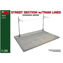 Street section w, tram lines
