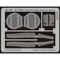 Bf109E wheel wells canvas cover HAS