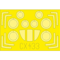 MiG-29A 'Fulcrum' Izdeliye 9-12 canopy frame paint mask TRU