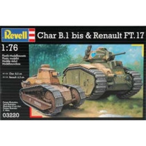 Char B.1 bis & Renault FT.17