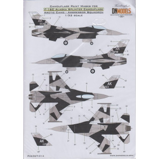 F-16C Alaska splinter camo, arctic camo, Aggressor Sq. DNmodels