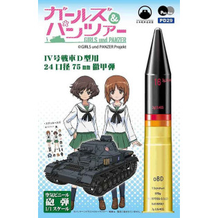 Inflatable Vinyl Artillery Shell Pz IV Tank Ausf.D 24 75mm Armor-piercing Shot