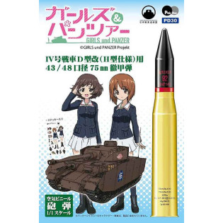 Inflatable Vinyl Artillery Shell Pz IV Ausf.D  43/48 75mm Armor-piercing Shot