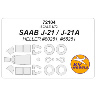 SAAB J21/J21A canopy/wheels mask (HEL)