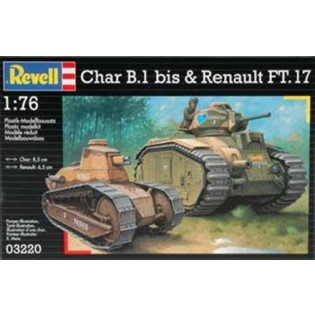 Char B.1 bis & Renault FT.17
