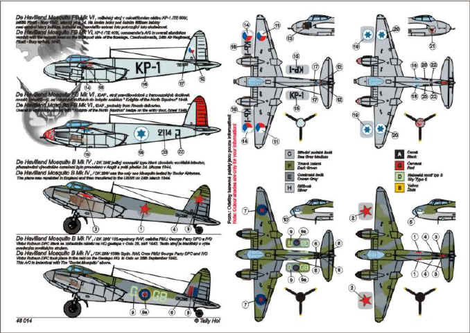 Mosquito p.II: USSR, RAF, Czech AF, Israel