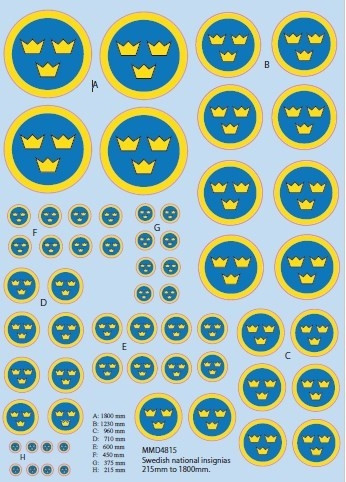 Swedish airforce national insignias Swedish airforce national insignias