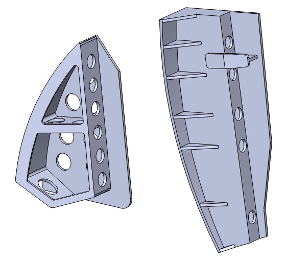 SAAB 32 Lansen airbrakes 3D print
