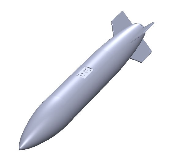 1 x 120 kg bomb m/61. 3D print