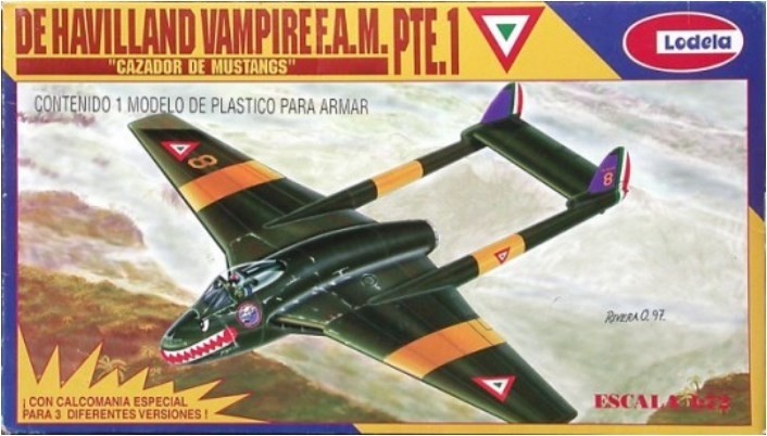 dH Vampire F.A.M PTE.1 Mexico (Lodela box)