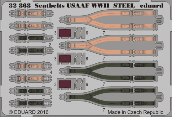 Seatbelts USAAF WWII STEEL