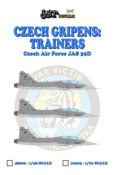 Czech Gripens: Trainers JAS39D #9819 + #9820 + 10000 hours tail + canards (9819)