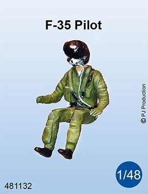 F-35 pilot seated in a/c.