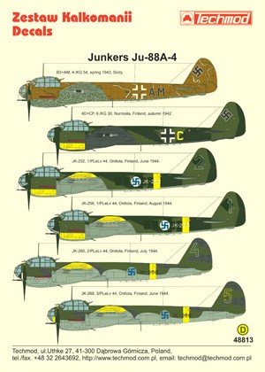 Ju88A-4, Finland