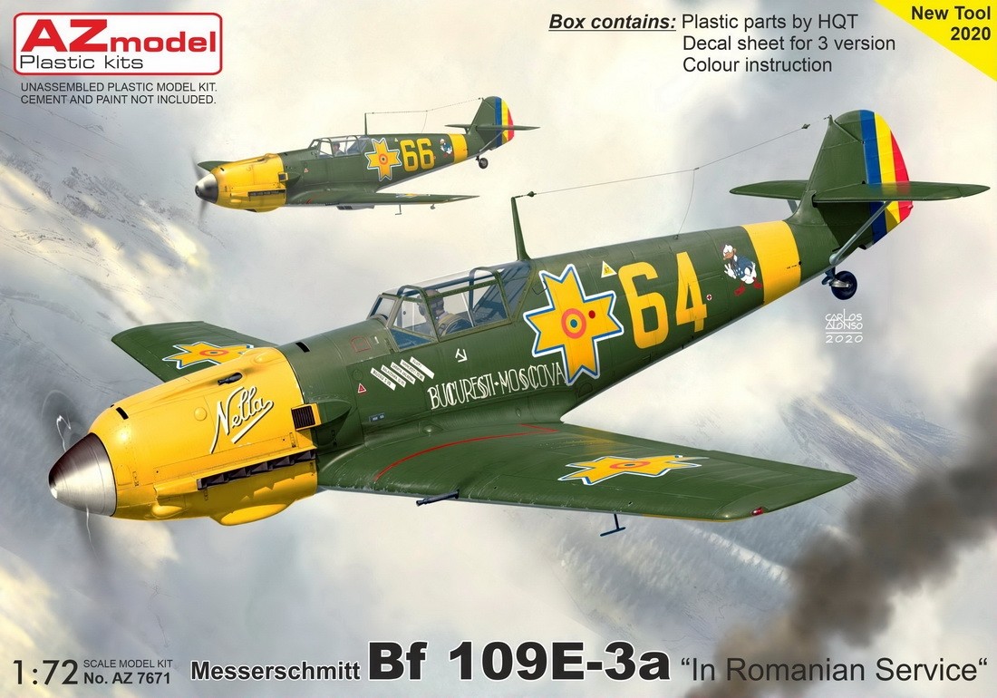 Bf109E-3 in Romanian service NEW TOOL