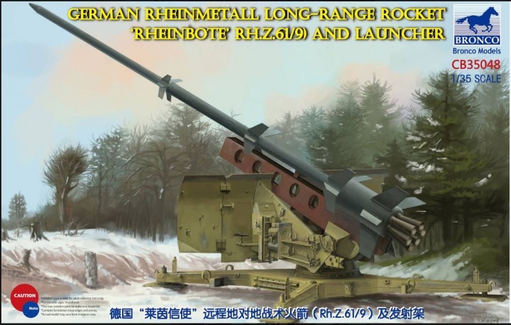 Rheinmetall Long-Range Rocket (Rheinbote RH.Z.61/9) and Launcher