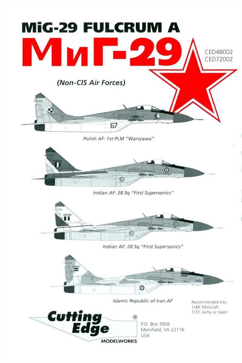 MiG-29 Fulcrum A: Poland, India, Iran