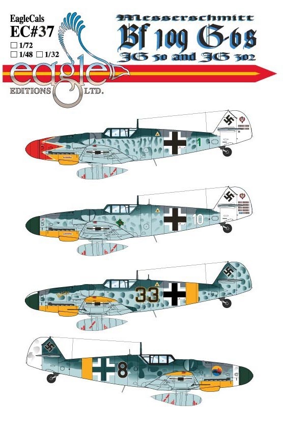 Bf109G-6s JG50 and JG302