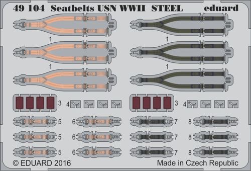 Seatbelts USN WWII fighters STEEL