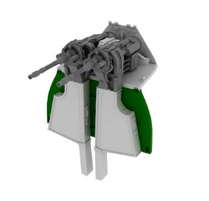 MG 131 mount for Fw190D-9 (for use w. Eduard kits) 