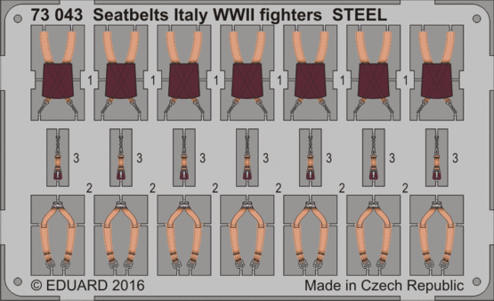 Seatbelts Italian WWII fighters STEEL