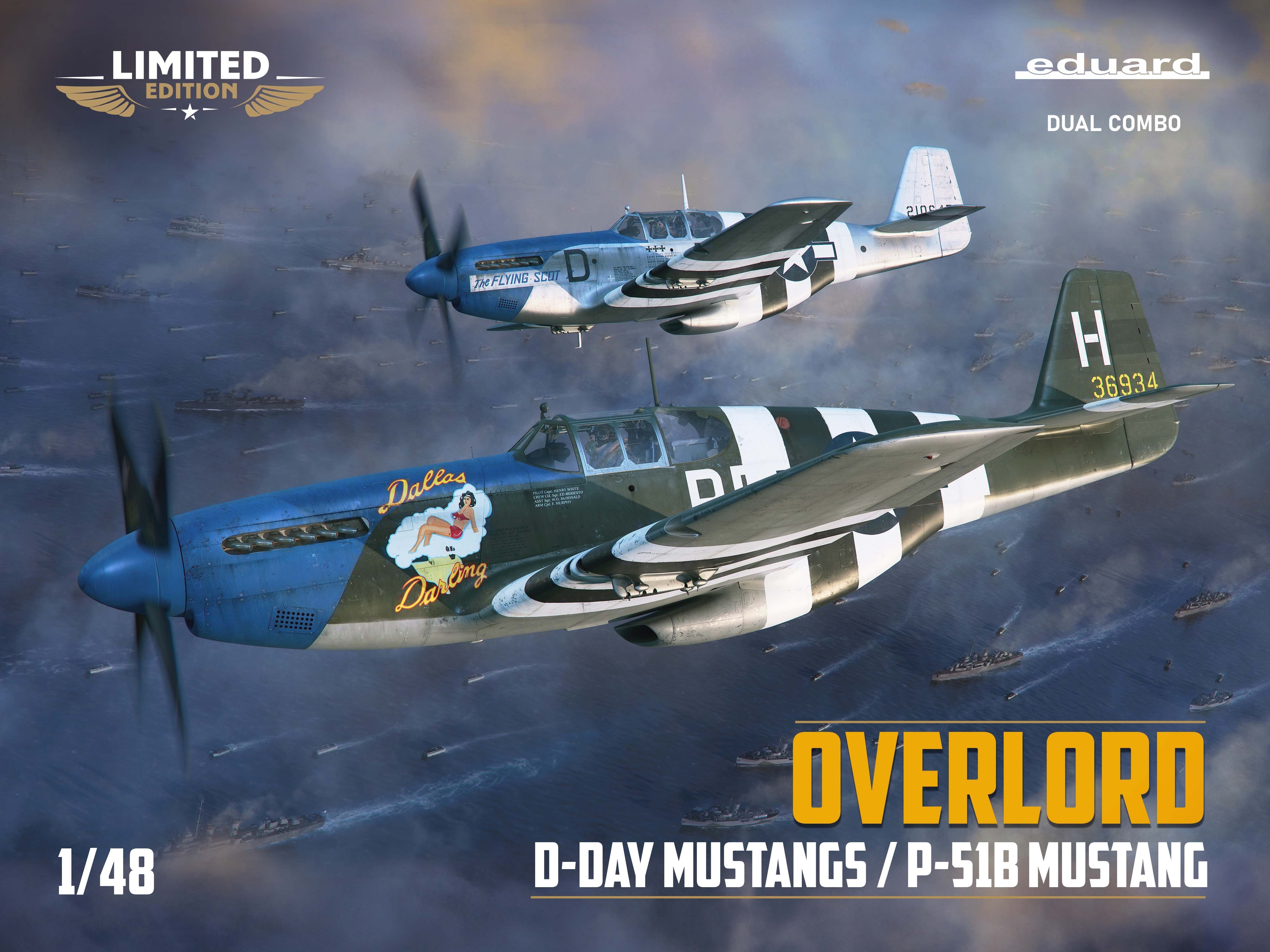 OVERLORD: D-DAY MUSTANGS: New tool, Limited Edition, Dual Combo kit
