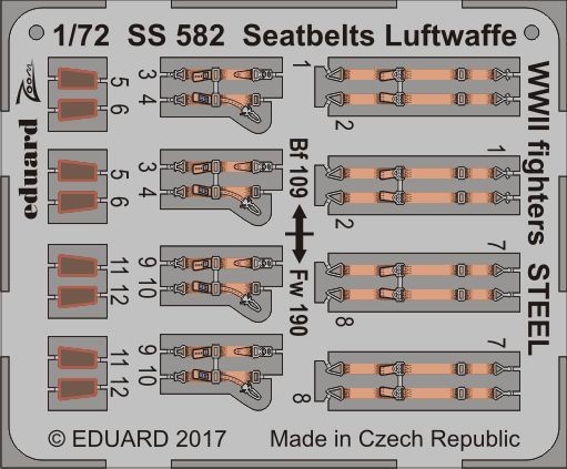 Seatbelts Luftwaffe fighters STEEL