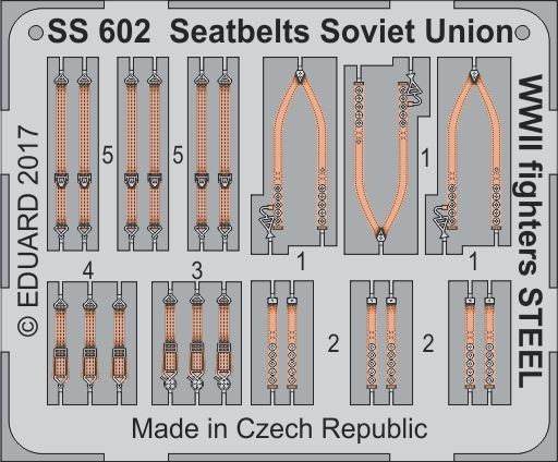 Seatbelts Soviet WWII fighters STEEL