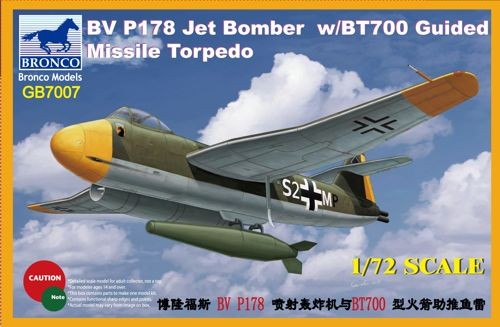 Blohm & Voss BV P178 Dive Bomber Jet with BT700 Guided Missile Torpedo