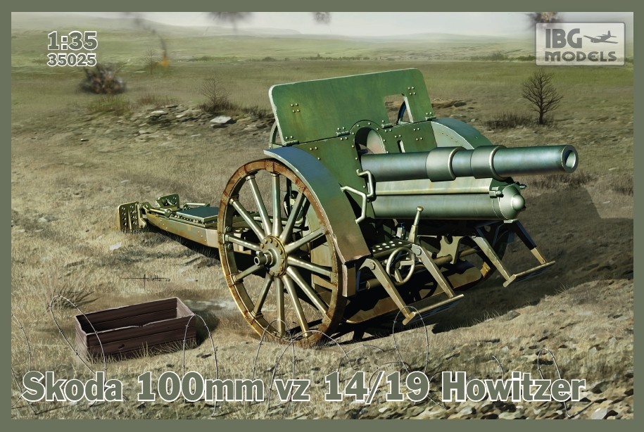 Skoda 100mm vz 14/19 Howitzer incl. optional metal barrel