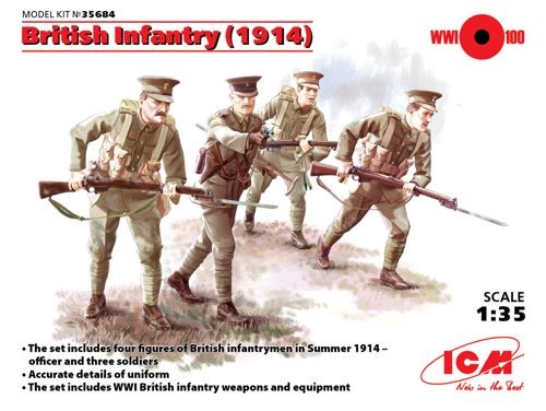 British Infantry 1914 WWI (4 figures)