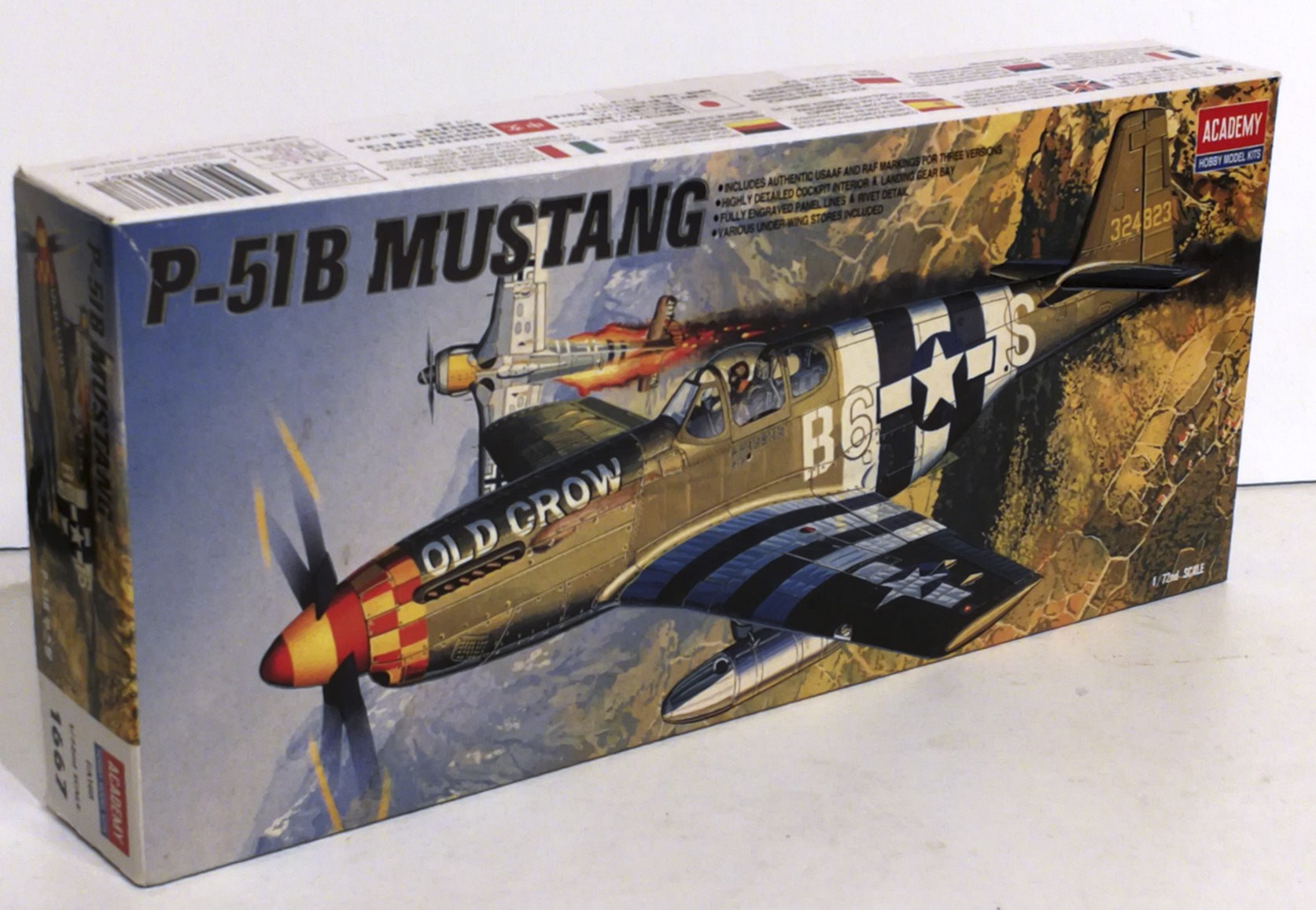 P-51B Mustang m. SwAF dekal NO BOX