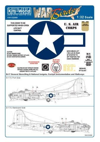 B-17F/B-17G Flying Fortress stencils, insignia and more