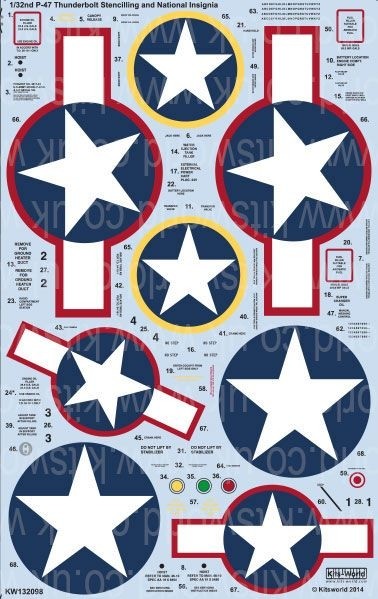 P-47D Thunderbolts - Stars and Bars, USAAF Roundels and Stencilling Information