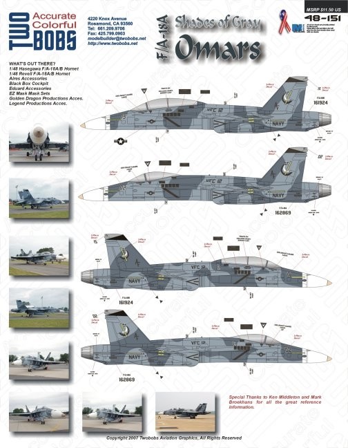 F/A-18A/B VFC-12 Shades of Gray Omars
