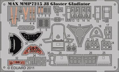 J8 Gloster Gladiator detail set