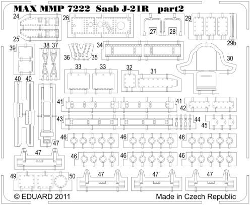 SAAB J21R detail set