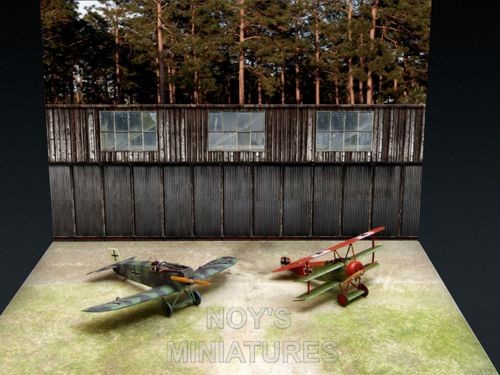 WWI Airfield Set with Bonus Backdrop