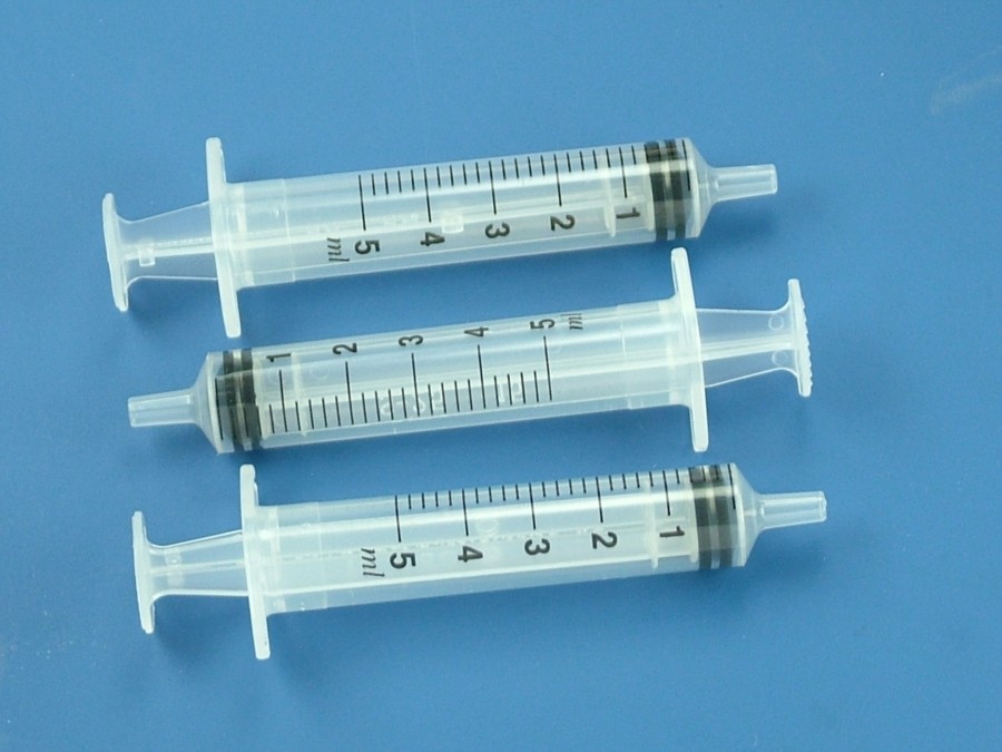 5ml syringes x 3