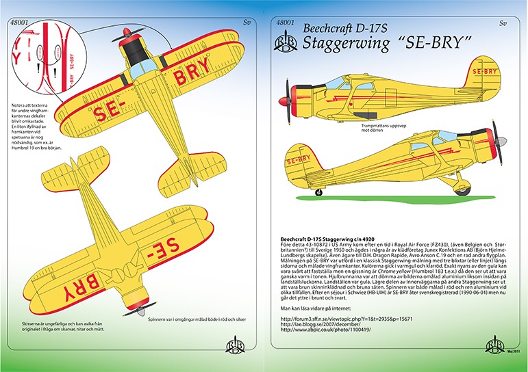 Beech 17 Staggerwing SE-BRY