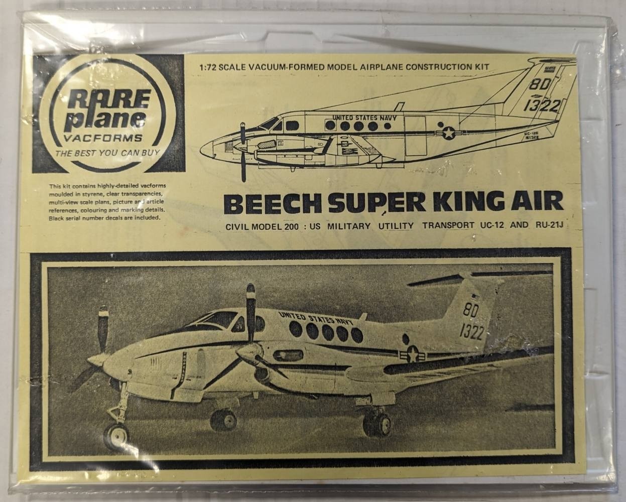 Beechcraft 200 Super King Air (Tp101 i FV) vacform
